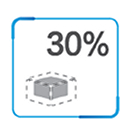 30% Space Saving